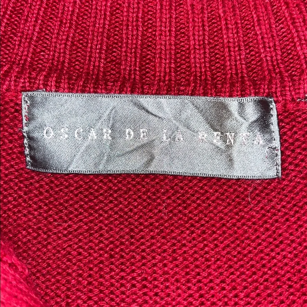 Oscar De La Renta Men’s 1/4 Snap Sweater Size Large